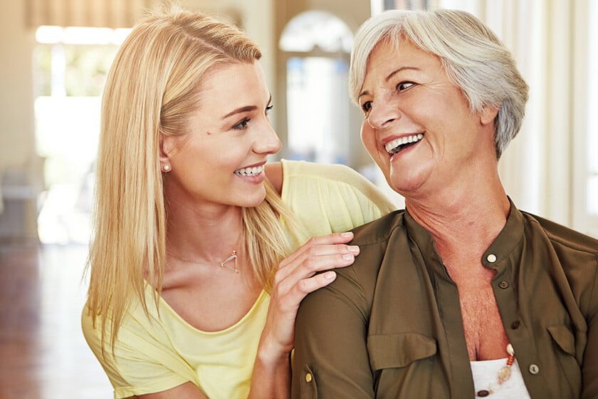 Youre the greatest, mum. a senior woman and her adult daughter at home